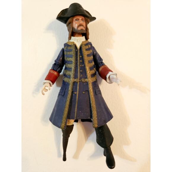 Captain Barbossa Poseable Fig Pirates Of The Caribbean 4" Jakks 2011 - Picture 7 of 8